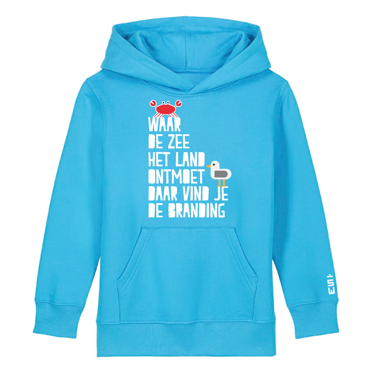 Branding hoodie Aqua