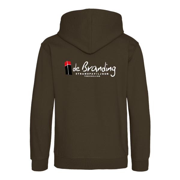 Hooded sweater van Strandpaviljoen De Branding Terschelling voor kiinderen.